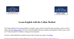 Desktop Screenshot of callanschoollondon.com