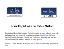 Tablet Screenshot of callanschoollondon.com